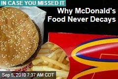 Why McDonald's Food Never Decays