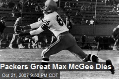 Packers Great Max McGee Dies