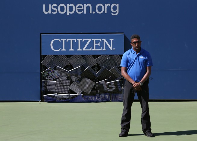 The Latest: US Open roof makes its world premiere