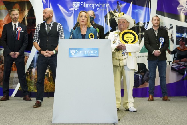 UK governing Conservatives suffer shock by-election loss