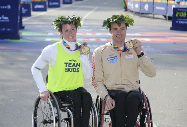 McFadden wins 4th straight wheelchair New York City Marathon