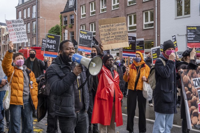 Anti-racism activists stage demo against Dutch 'Black Pete'