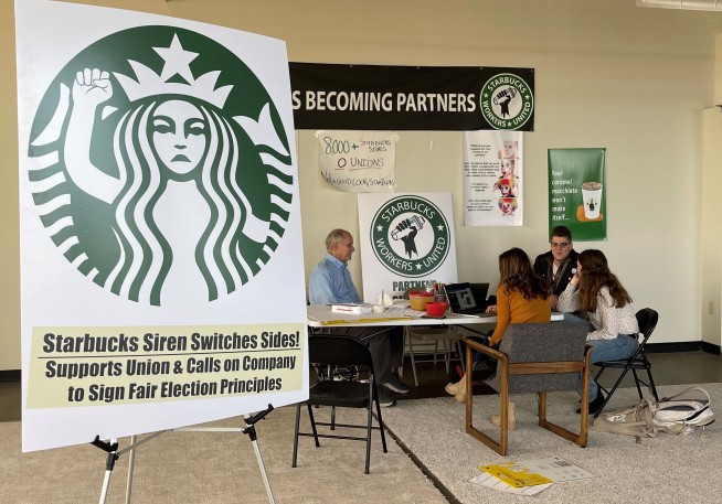 Starbucks workers vote to unionize in Buffalo, New York