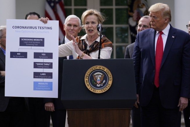Trump declares virus pandemic a national emergency