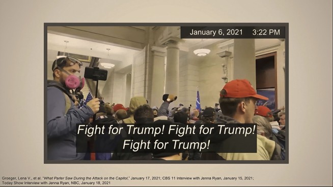 Chilling video footage becomes key exhibit in Trump trial