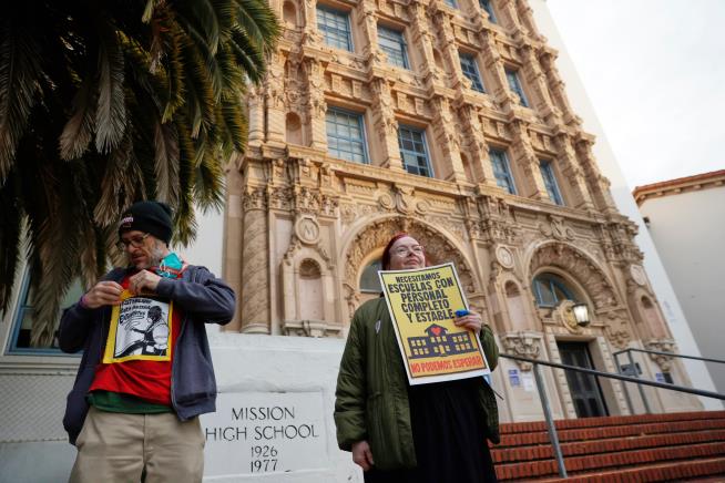 San Francisco teachers strike over wages and health benefits