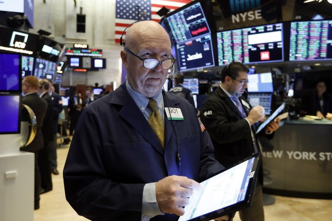 Stocks fall, bond prices rise as investors seek safe ground
