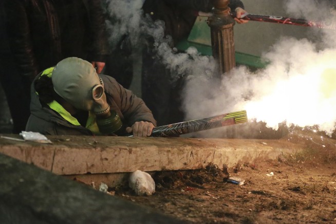 Protesters gather for third night of demonstrations after Georgia announces suspension of EU talks