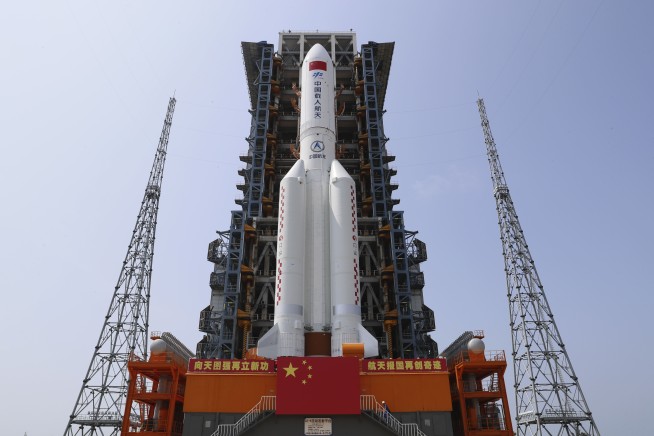 China launches main part of its 1st permanent space station