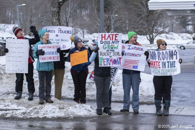 Crowds protest near Vermont ski resort where JD Vance planned vacation with family