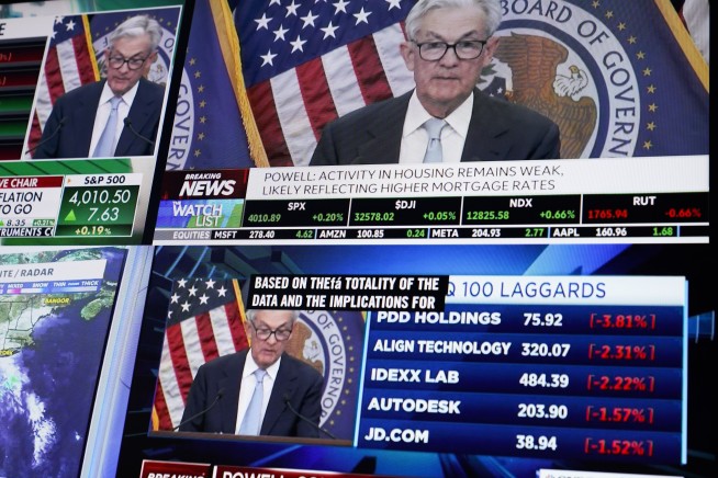 Asian shares decline after Fed hints rate hikes may end soon