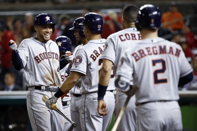 Cole, powerful Astros hammer Nats 7-1, lead World Series 3-2
