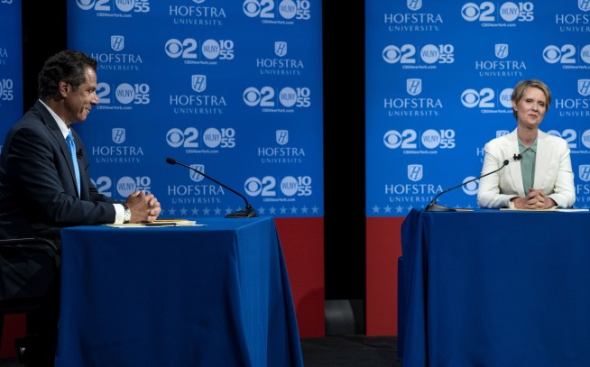 Cuomo, Nixon spar in debate; Cuomo nixes presidential talk