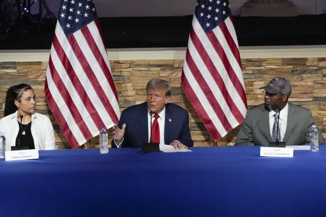 Trump blasts immigrants for taking jobs as he courts voters at a Black church, MAGA event in Detroit