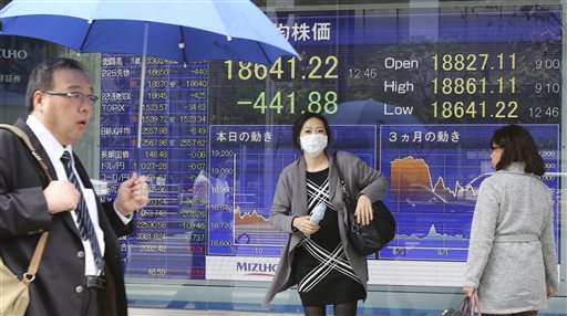 Global stocks mixed after lackluster China economic data
