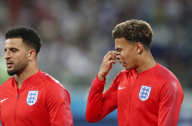 Midges annoy players from England and Tunisia in Volgograd