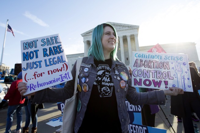 Supreme Court divided in 1st big abortion case of Trump era