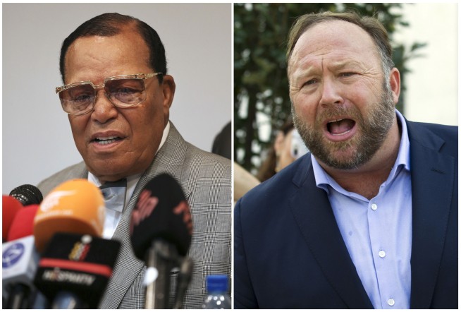 Facebook bans Louis Farrakhan, Alex Jones for hate speech