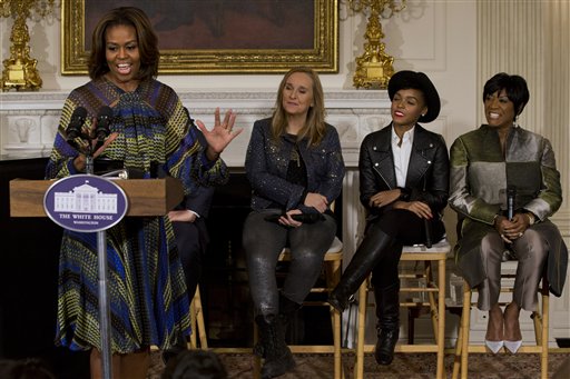 Obama shows his R-E-S-P-E-C-T for 'women of soul'
