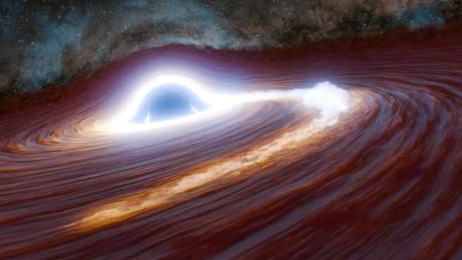 Scientists spot the brightest flare yet from a supermassive black hole