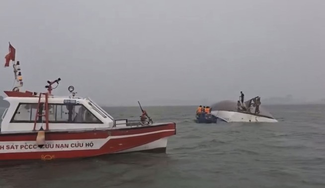 Tourist boat capsizes during a storm in Vietnam, leaving 37 dead. 5 remain missing