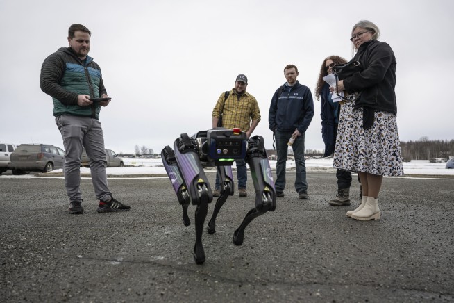 Robot disguised as a coyote or fox will scare wildlife away from runways at Alaska airport