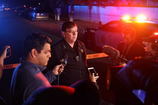 Police search for suspects in California shooting; 4 killed