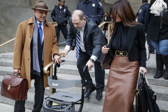 Weinstein accuser says he trapped her during hotel assault