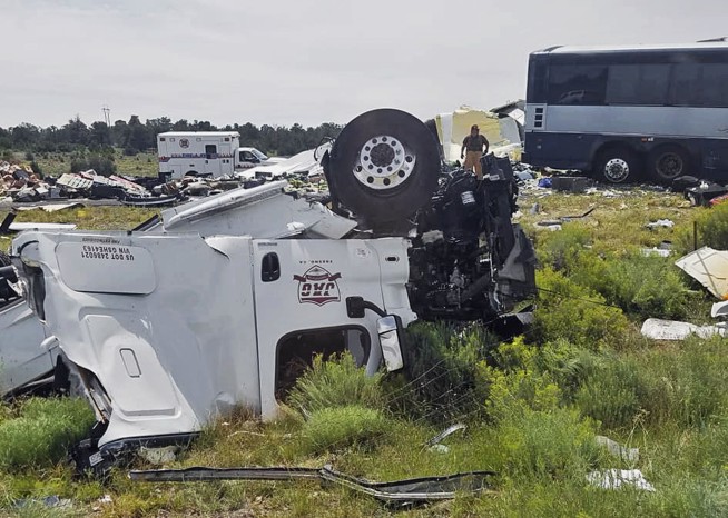 At least 7 killed in head-on bus crash in New Mexico
