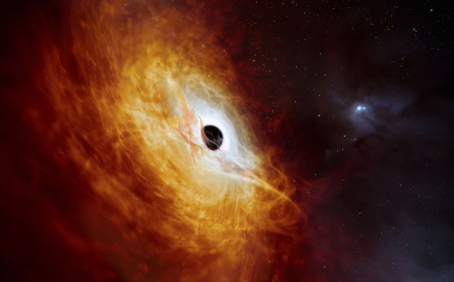 Astronomers find what may be the universe's brightest object with a black hole devouring a sun a day