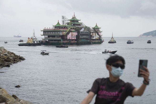 Hong Kong's iconic Jumbo Floating Restaurant capsizes at sea