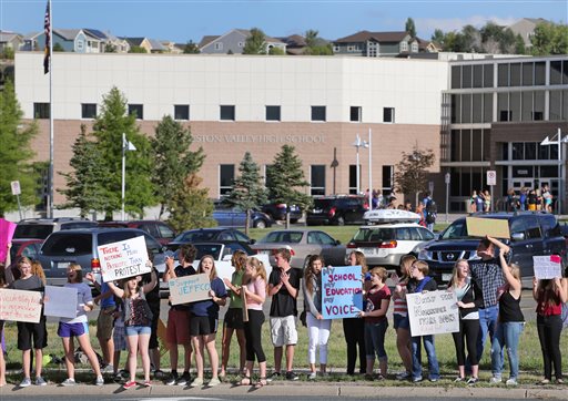 Denver area students walk out of school in protest