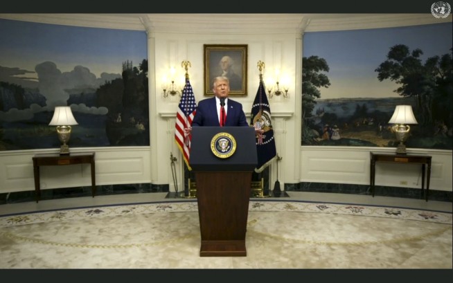 At UN, Trump raps China for virus as US deaths top 200,000