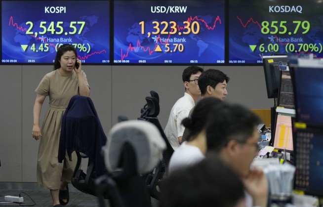 Stock market today: Asian shares are mixed after China reports weaker manufacturing in June