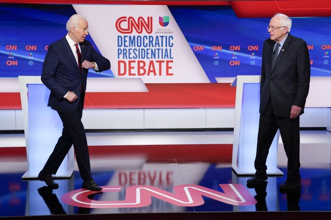 Biden and Sanders cast themselves as best leader amid crisis