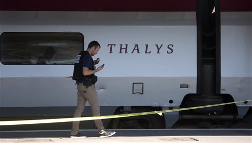 The Latest: Obama thanks US trio who stopped train attack