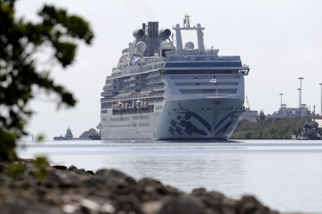 Another cruise ship with virus victims docks in Florida