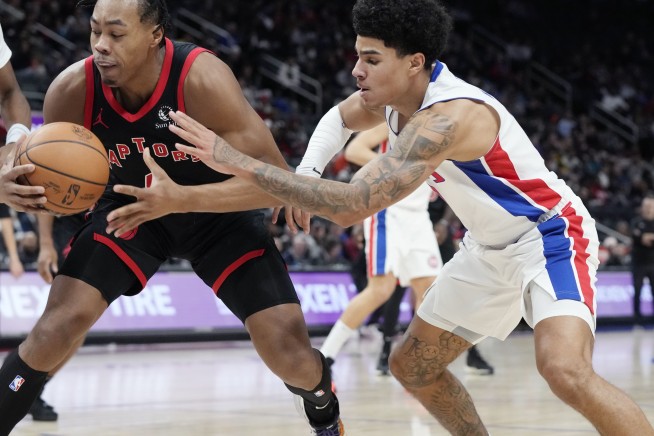 Pistons beat Raptors 129-127 to end NBA record-tying losing streak at 28 games