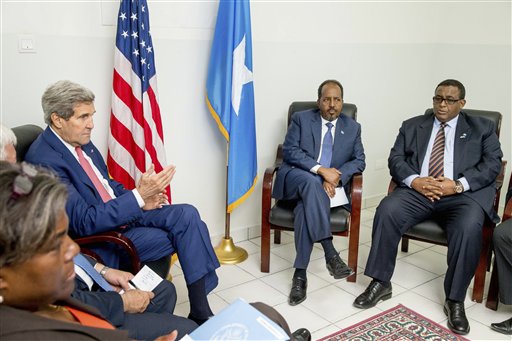 Kerry visits Somalia; 1st such trip for a secretary of state