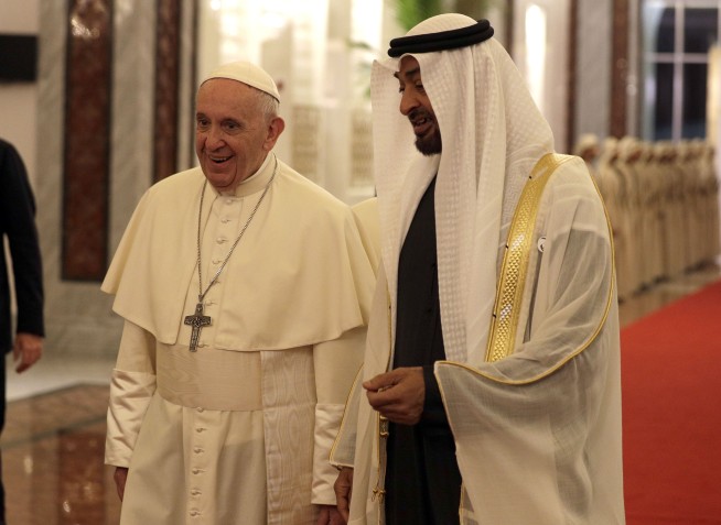 Pope in UAE for historic trip after call for Yemen relief