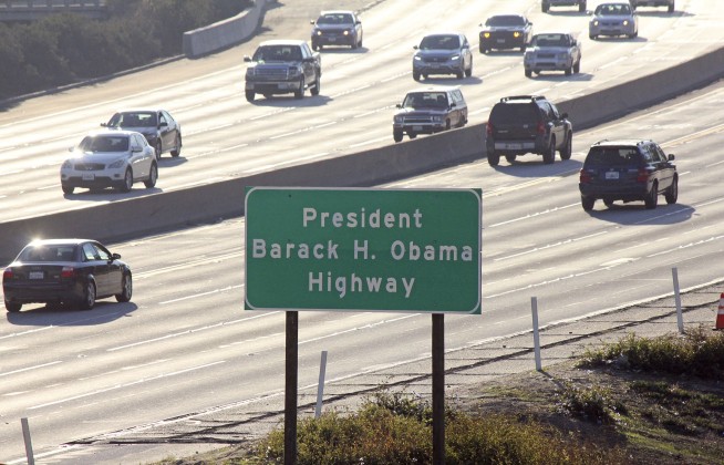 Los Angeles-area freeway named for Barack Obama