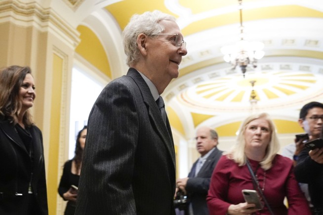 McConnell will step down as the Senate Republican leader in November after a record run in the job