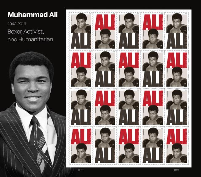 Muhammad Ali will be honored with a commemorative US postage stamp