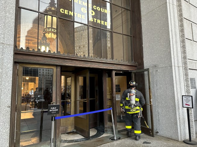 New York courthouse hosting Trump civil trial evacuated after man sets papers on fire, officials say
