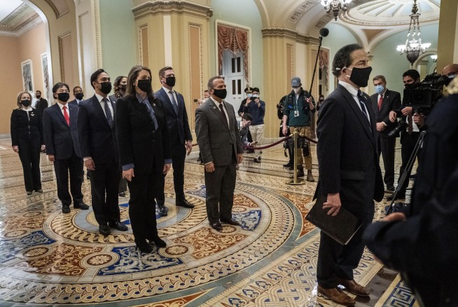 The Latest: Republicans criticize Trump lawyers' performance