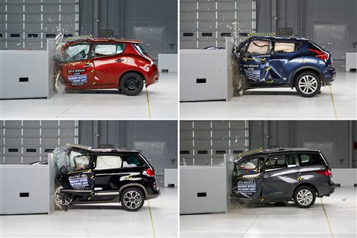 Small cars fare poorly in crash tests