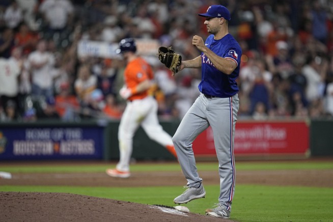 Rangers reliever Brock Burke broke his non-throwing hand by punching a wall after a poor outing