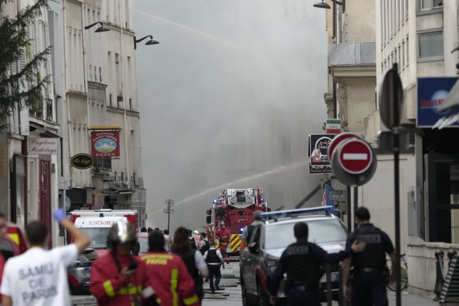 Paris police look at gas leak as possible cause of explosion and fire that injured 24