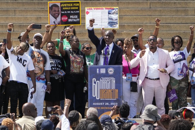 Thousands converge on National Mall to mark the March on Washington’s 60th anniversary
