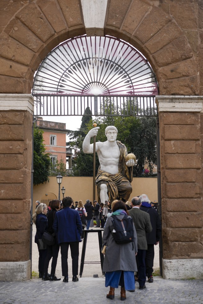 A giant statue of Emperor Constantine looks out over Rome again with help from 3D technology